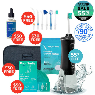 PUURSMILE WATER FLOSSER - 55% OFF SPRING CLEARANCE SALE + 5 FREE GIFTS (WORTH $150)